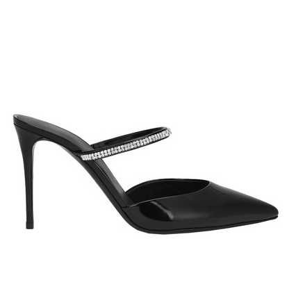 Pearla - Closed Toe Rhinestone Stiletto Heel