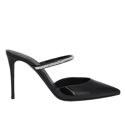 Pearla - Closed Toe Rhinestone Stiletto Heel