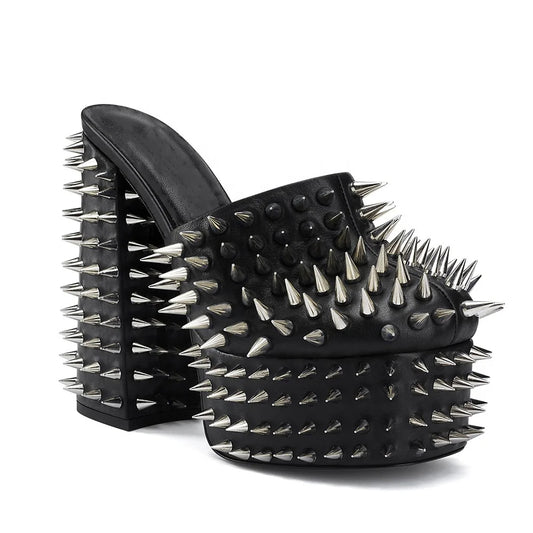 Stacy - Super Studded Platform Heel