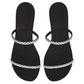Gemma - Rhinestone Embellished Block Heel Sandal